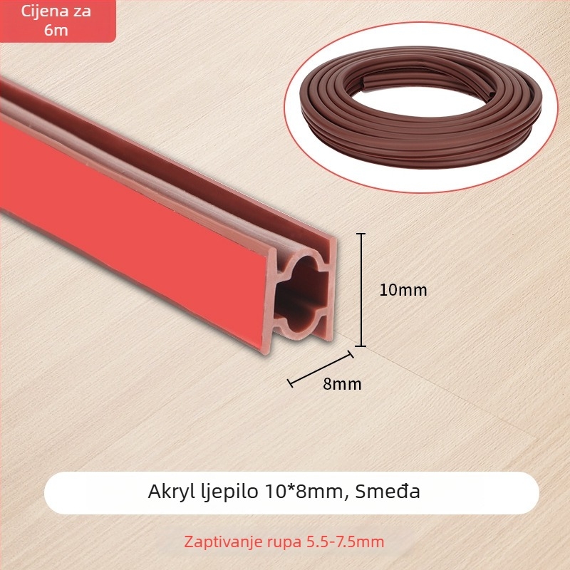 Brtvni trak za spojeve vrata - Owen marka, samoljepljiv, otporan na visoke temperature, otporan na habanje, otporan na koroziju