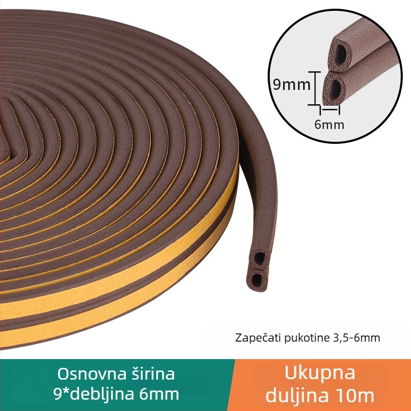 Brtvni trak za spojeve vrata - Owen marka, samoljepljiv, otporan na visoke temperature, otporan na habanje, otporan na koroziju