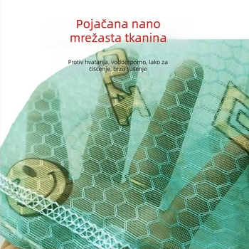 Leech net s glavom od aluminijskog legura i šipkama od nehrđajućeg čelika, duboki mrežasti džep, dubina 30