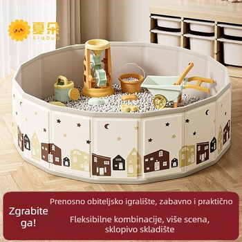 Set za pijesak s temom svemira za unutarnju upotrebu, netoksičan, set za igru pijeska s ogradom za kuglice, za djecu 0–3 godine, brend Summer Flower