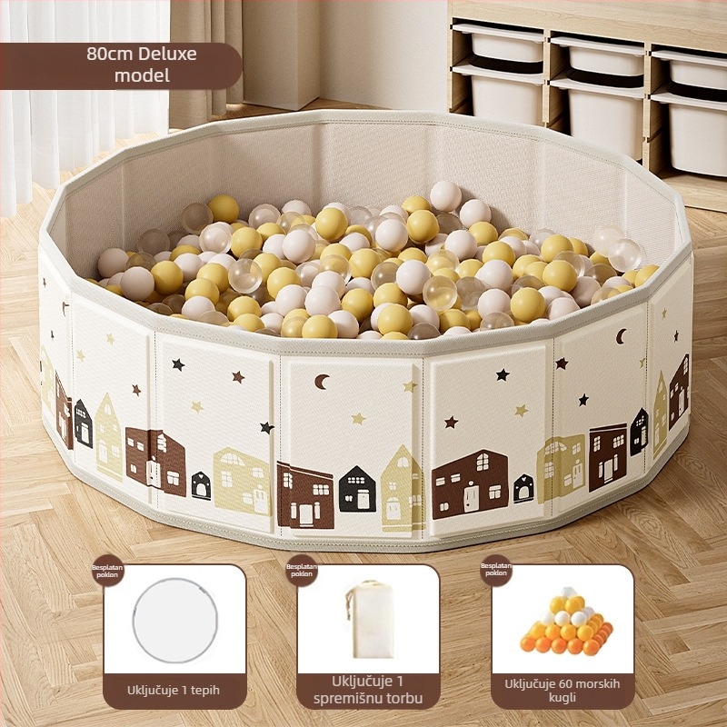 Set za pijesak s temom svemira za unutarnju upotrebu, netoksičan, set za igru pijeska s ogradom za kuglice, za djecu 0–3 godine, brend Summer Flower