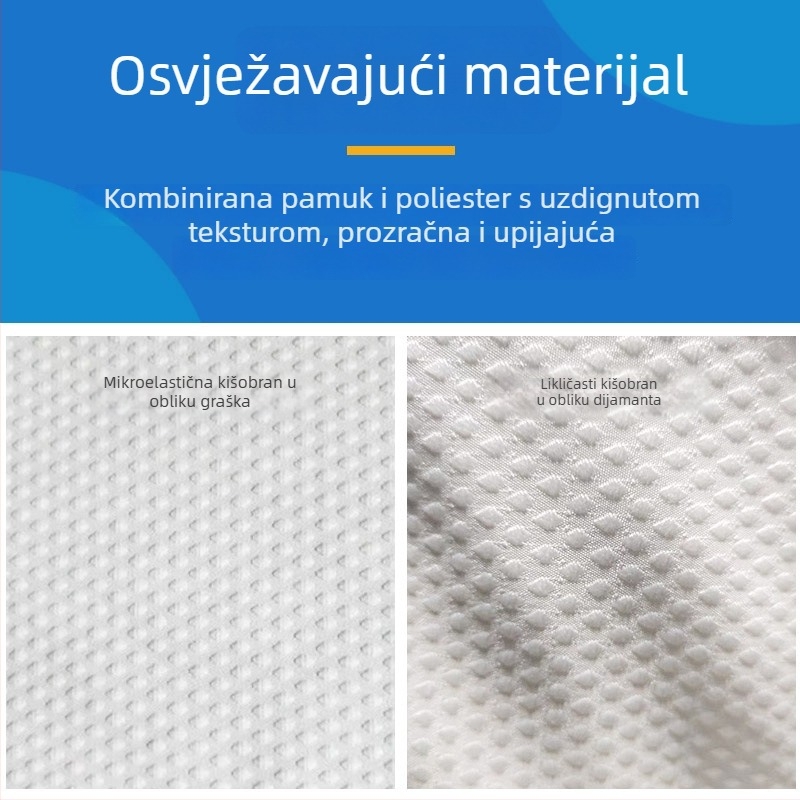 Taekwondo trening hlače, prozračna pamukasta smjesa, uzorak karirano i točkasto, podstava pamuk 80%, tolerancija 0,3