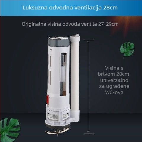 Univerzalni set ventila za ispiranje WC-a — dovodni i odvodni ventili, TPE materijal, ručna operacija