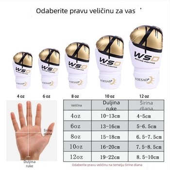 Boxerske rukavice za odrasle i djecu - Taekwondo, Sanda i treninzi borilačkih vještina