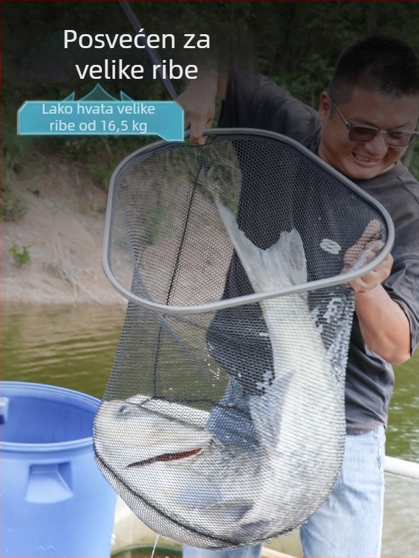 Glava mreže za ribolov, najlon mreža, nosivost 30 kg, dubina 36-56 cm