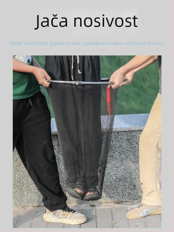 Glava mreže za ribolov, najlon mreža, nosivost 30 kg, dubina 36-56 cm
