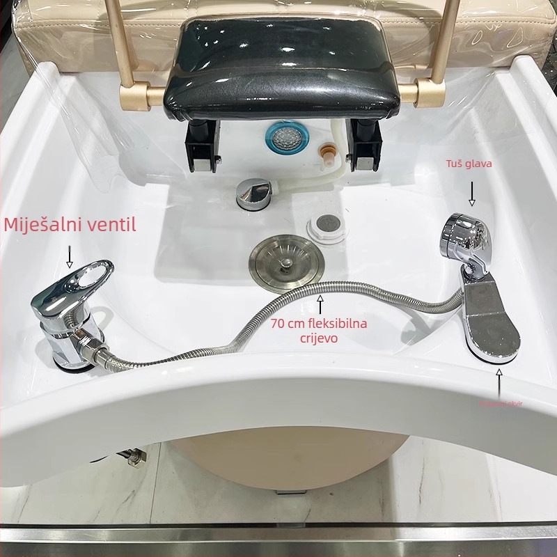 Krevetni miješac za šampon – topla/hladna voda, keramički disk, tijelo od cinkovog legura