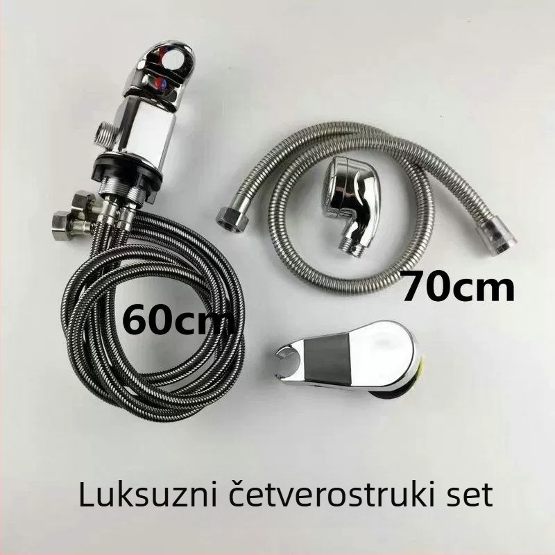 Krevetni miješac za šampon – topla/hladna voda, keramički disk, tijelo od cinkovog legura