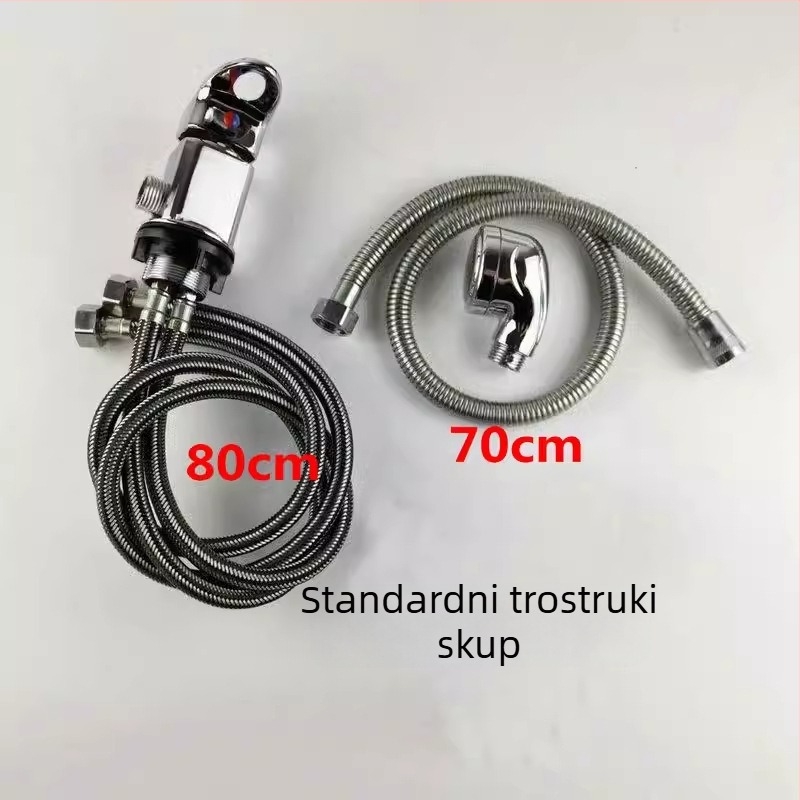 Krevetni miješac za šampon – topla/hladna voda, keramički disk, tijelo od cinkovog legura