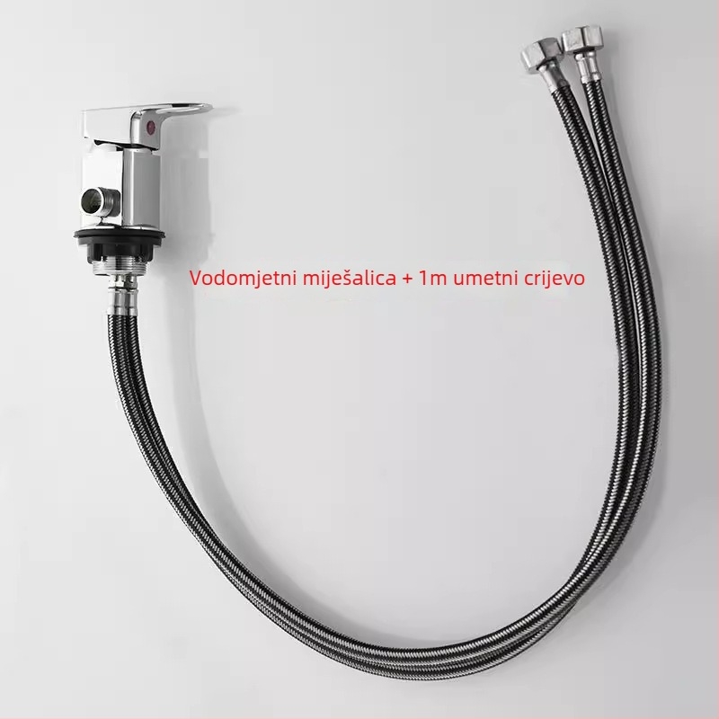 Krevetni miješac za šampon – topla/hladna voda, keramički disk, tijelo od cinkovog legura