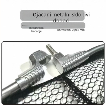 Sklopiva mreža za velike ribe; najlon mreža s premazom ljepila; nosivost 100