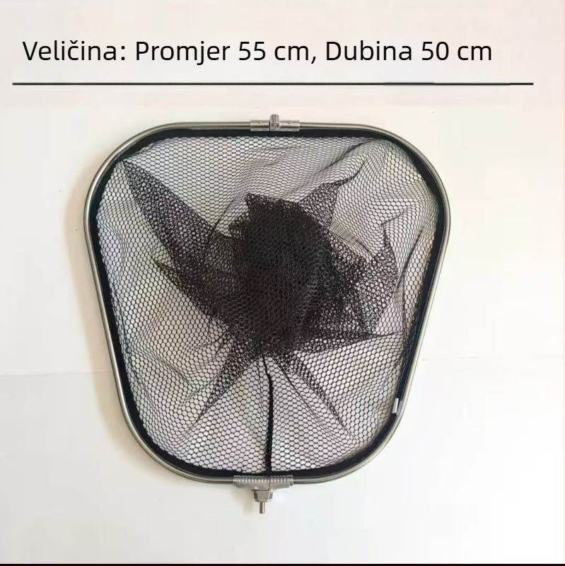 Sklopiva mreža za velike ribe; najlon mreža s premazom ljepila; nosivost 100