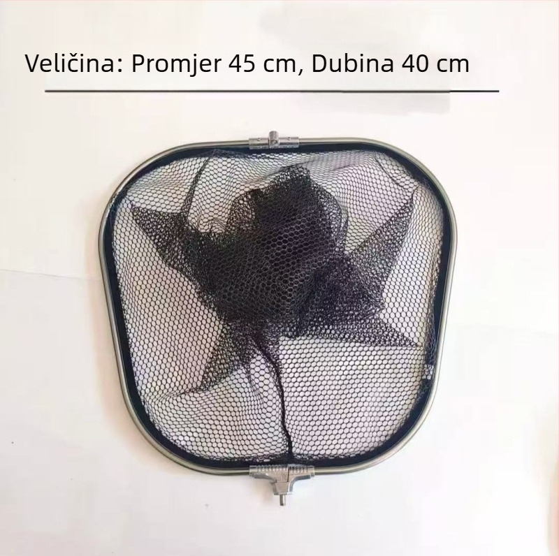 Sklopiva mreža za velike ribe; najlon mreža s premazom ljepila; nosivost 100