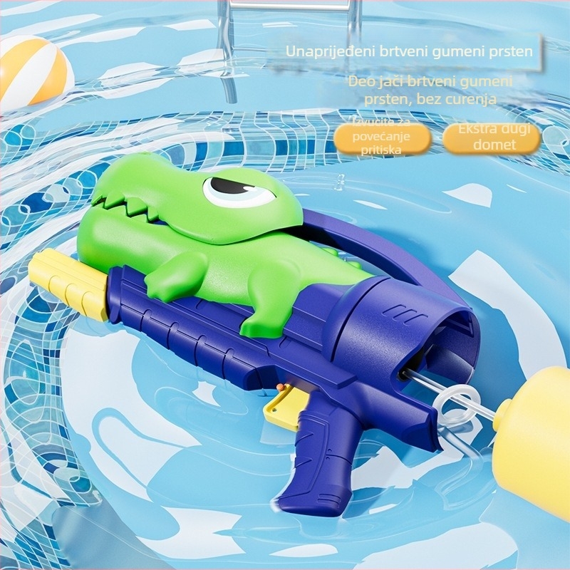 Dječji vodeni pištolj – dugački domet, visok tlak, plastični materijal, za uzrast 4–6 godina
