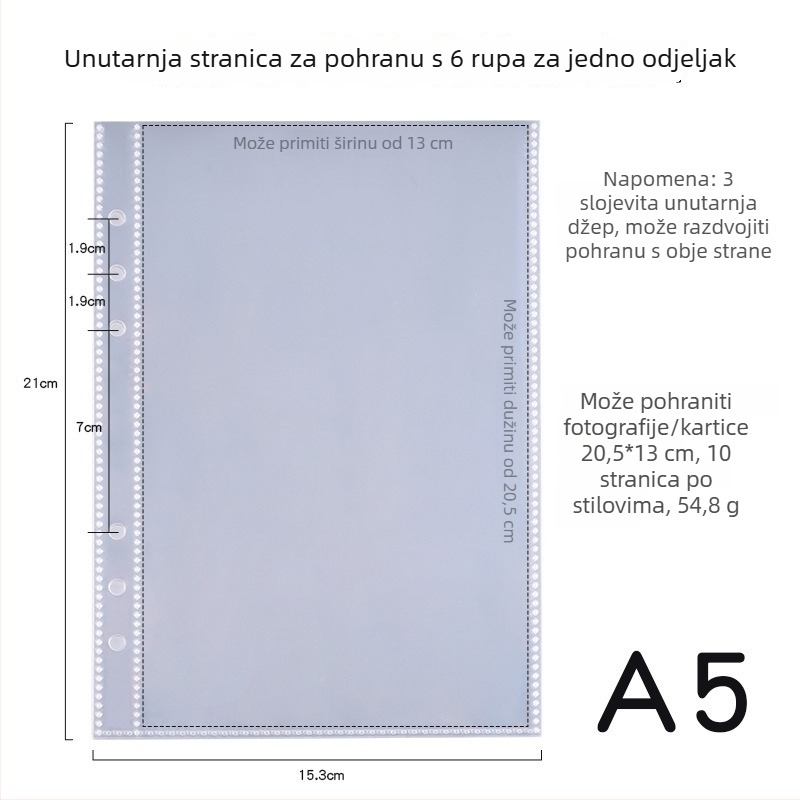 Interleaf foto-album za fotografije i razglednice, PP omot, 40 stranica, vezenje drugog tipa, otisnuti logotip, prilagodba