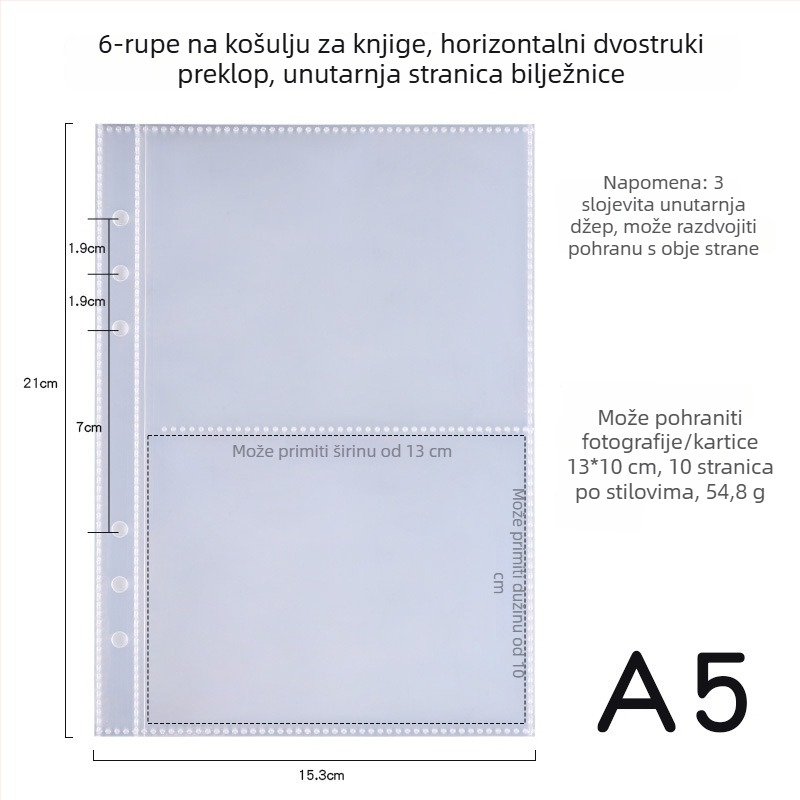 Interleaf foto-album za fotografije i razglednice, PP omot, 40 stranica, vezenje drugog tipa, otisnuti logotip, prilagodba