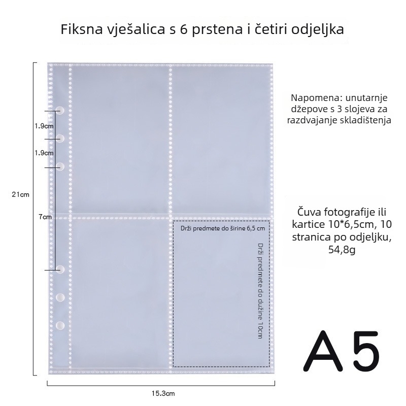 Interleaf foto-album za fotografije i razglednice, PP omot, 40 stranica, vezenje drugog tipa, otisnuti logotip, prilagodba