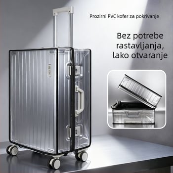 Zaštitni omotač za kofer, dizajn bez demontiranja, debeli PVC, vodootporan i otporan na habanje, kapacitet 20–35 L