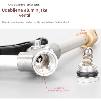 Glava visokotlačnog pištolja za pranje automobila, tip 380/58, plastična drška, težina 250 g