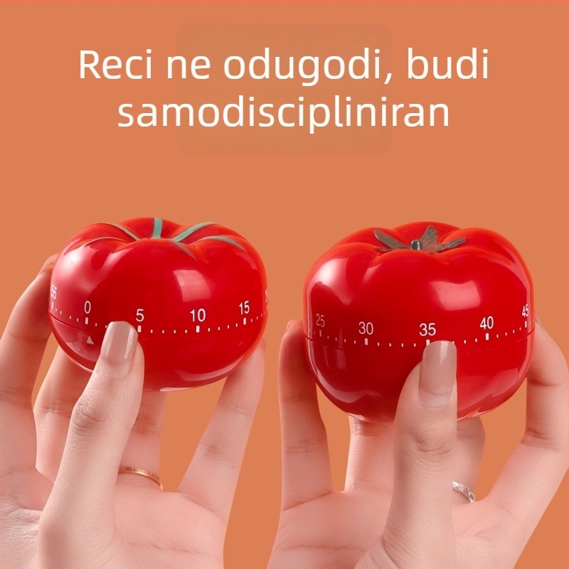 Tomato timer – okrugli tajmer s brojevima, moderni minimalistički stil, kuhinjski štoper