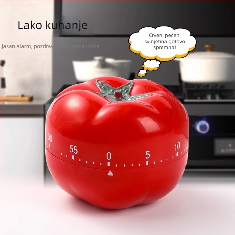 Tomato timer – okrugli tajmer s brojevima, moderni minimalistički stil, kuhinjski štoper