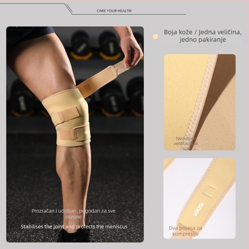 VBOSI koljeni štitnici za sport — neoprenski, protuklizni, kompresijski, za košarku i biciklizam