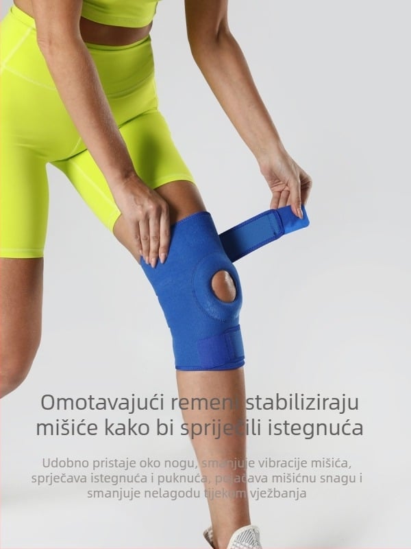 JINGBA Sportski štitnici za koljeno – Vanjski, Produženi, Prozirni Kompresijski štitnici za košarku, tenis, trčanje i dizanje utega | Poliester i Spandeks