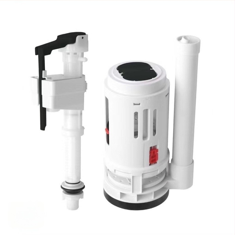 Toaletni dodaci – ventil za ulaz vode, gornji i donji ventil za odvodnju, ABS trodijelni set