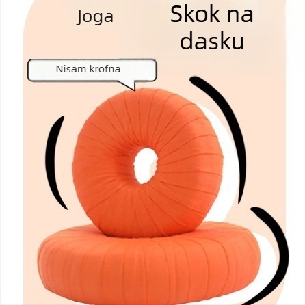 Prsten za joga prostirku i Iyengar jastuk, 100% pamuk, ručna izrada, debljina 3 cm, geometrijski uzorak
