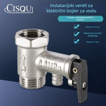 Bakreni sigurnosni ventil za bojler, Cisqu, jednosmjerni provjerni ventil, univerzalni reduktor tlaka, moderan jednostavan dizajn