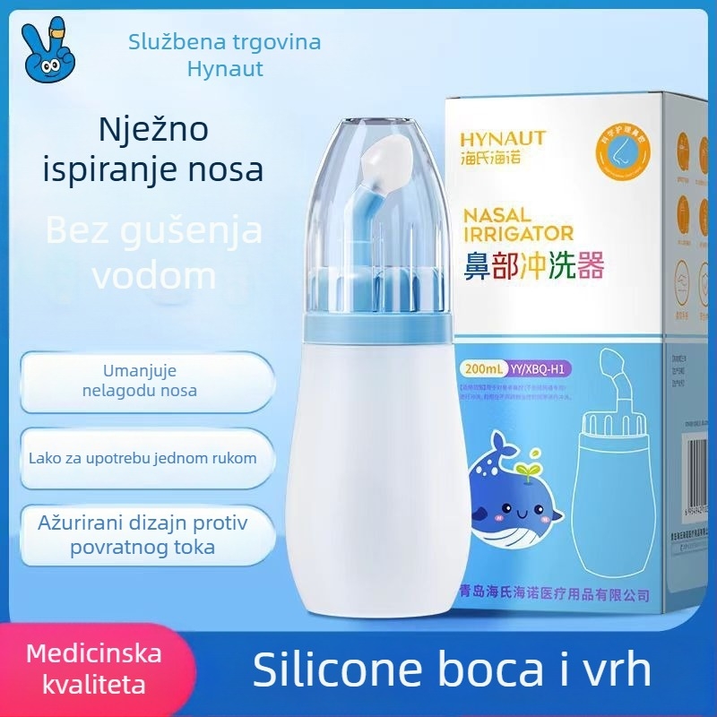 Uređaj za nosnu irigaciju Hai shi hai nuo, medicinska upotreba; kompatibilan sa fiziološkom otopinom; višekratna upotreba; sterilizacijska metoda: nosna irigacija; valjanost 3 godine.