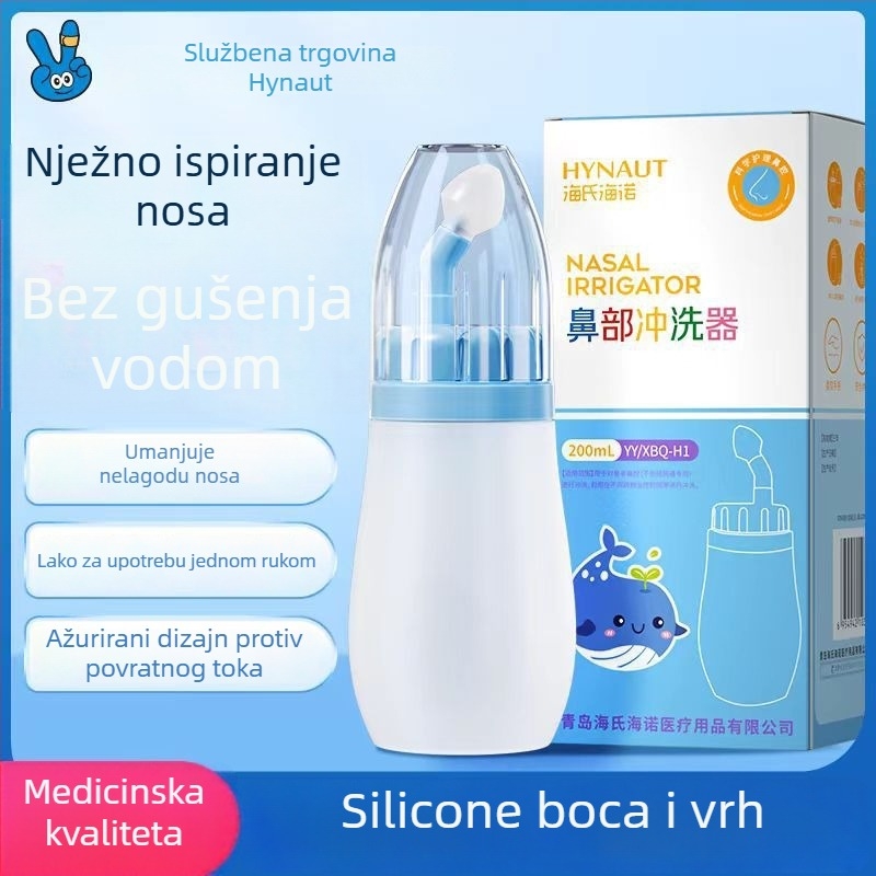 Uređaj za nosnu irigaciju Hai shi hai nuo, medicinska upotreba; kompatibilan sa fiziološkom otopinom; višekratna upotreba; sterilizacijska metoda: nosna irigacija; valjanost 3 godine.