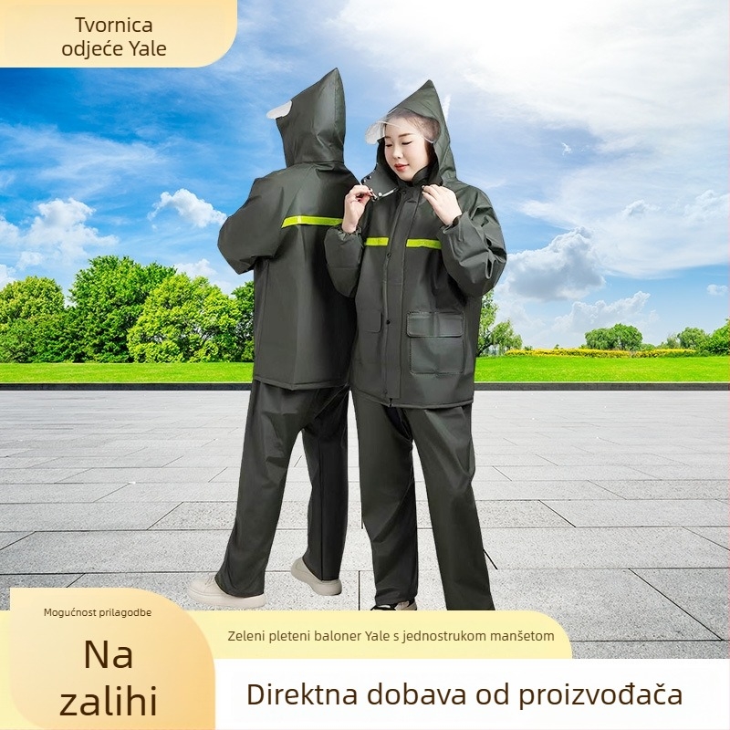 Komplet kaputa od pletenog materijala, potpuno vodootporan, podijeljeni dizajn, otporan na habanje, za vožnju biciklom i motociklom