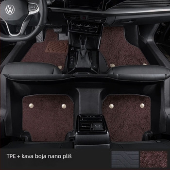 Passat 2025 set prostirki za pod s pragom, prilagođeno za pet sjedala, otisak logotipa, šifra proizvoda 6823H886815Z14
