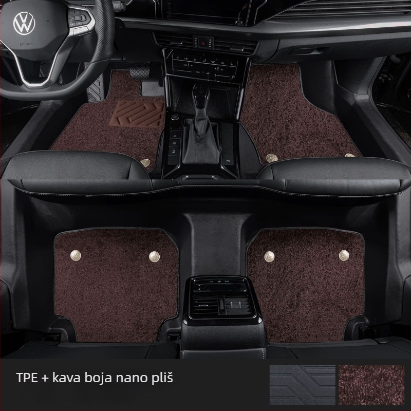 Passat 2025 set prostirki za pod s pragom, prilagođeno za pet sjedala, otisak logotipa, šifra proizvoda 6823H886815Z14