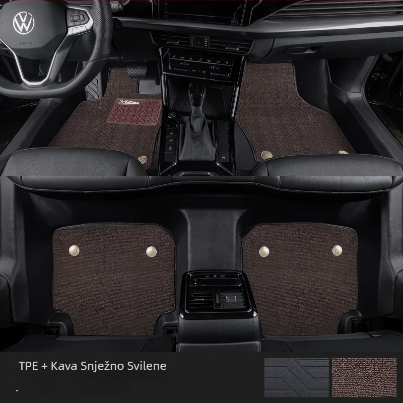 Passat 2025 set prostirki za pod s pragom, prilagođeno za pet sjedala, otisak logotipa, šifra proizvoda 6823H886815Z14