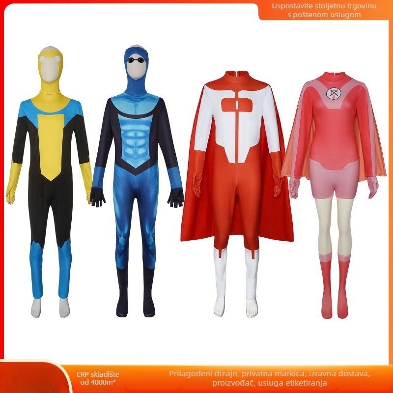 Cosplay bodysuit za igre i anime – Unisex, poliester, scenska odjeća, Falai Animation