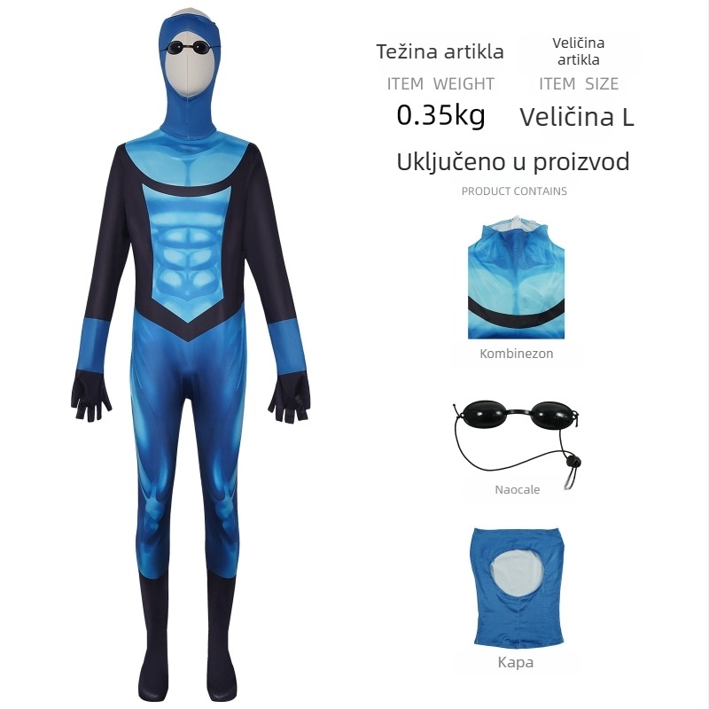 Cosplay bodysuit za igre i anime – Unisex, poliester, scenska odjeća, Falai Animation