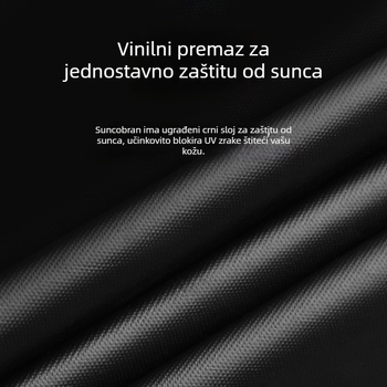Veliki kišobran s deset rebara za sunce i kišu, cartoon dizajn, UV zaštita
