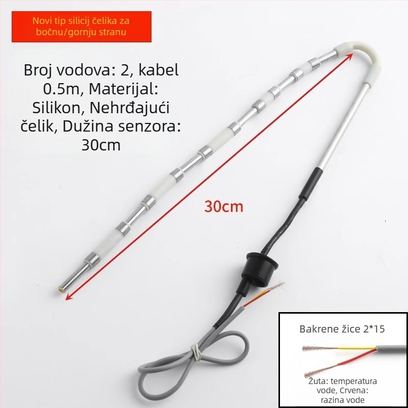 Senzor razine vode za solarni bojler s termostatom i zaslonom