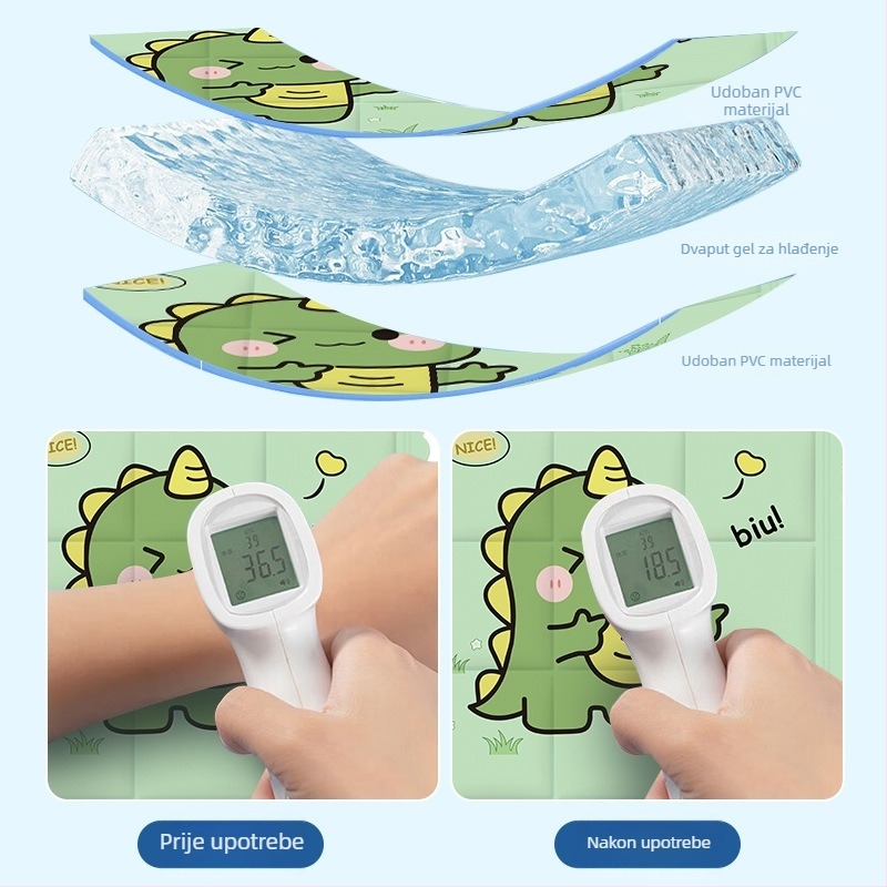 Ice Pad podloga za hlađenje za uredski stolac — PVC materijal, punilo od ledenih kristala, prilagodljivo