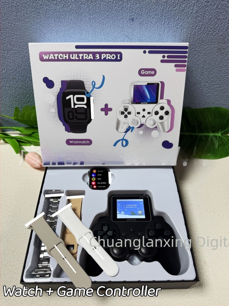 Pametan sat s konzolom za igre, Bluetooth pozivi, mjerenje srčanog ritma, brojanje koraka, bežično punjenje