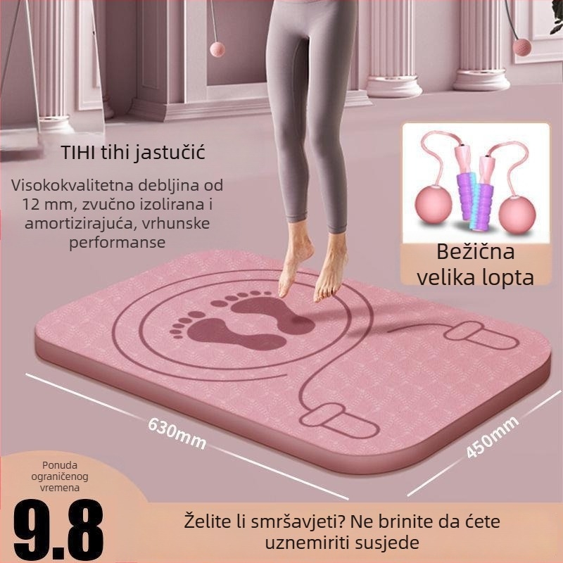 Mat za preskakanje bez žice, TPE, protuklizni, debljina 6 mm, dimenzije 60×40 cm