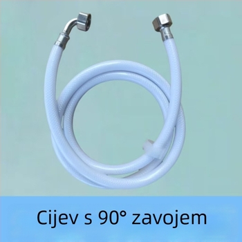 PVC vodovodna cijev za dovod vode s 90° zavojem, bočno spoj, hladna voda šifra