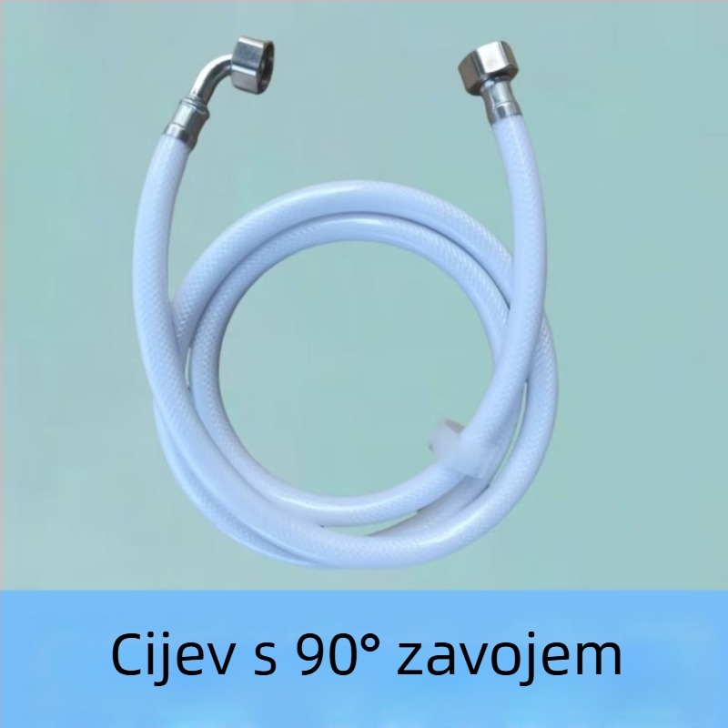 PVC vodovodna cijev za dovod vode s 90° zavojem, bočno spoj, hladna voda šifra