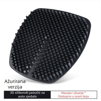 New Yongli silikonasti jastučić za sjedište automobila – sve sezone, ventilacija, bez punila