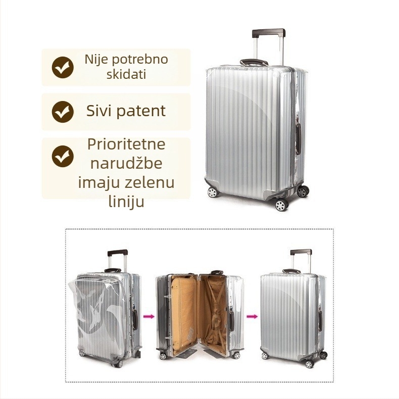 Set za zaštitu prtljage, EVA materijal, 20–35L, vodootporan, otporan na udarce, protiv krađe