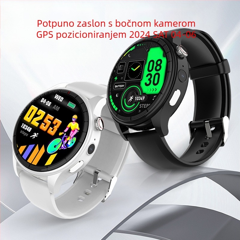 Tsinghua Tongfang S333 Pametni sat za učenike s karticom, okrugli AMOLED zaslon, utor za karticu, Android kompatibilan, 7–14 dana trajanja baterije, vodootporan