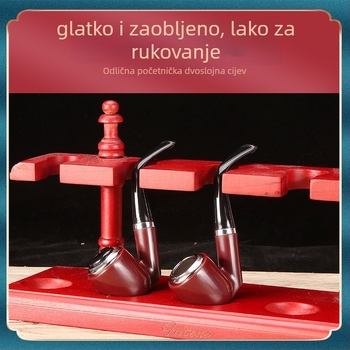 FOGSON Pipa od smole, Prijenosna, Dvostruka Namjena, Klasičan Zakrivljen Dizajn, Odvojiva i Periva