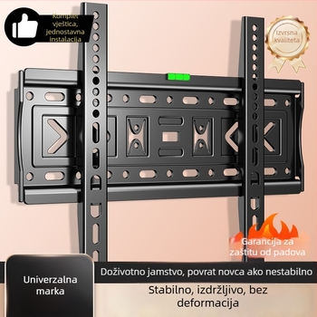 Univerzalni zidni nosač za televizor, jednostavan zidni držač, materijal: Drugo